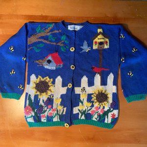Vintage Belle Pointe Sweater (Garden)